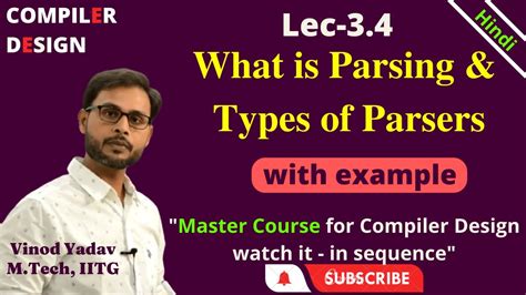 L3 4 What Is Parsing Types Of Parsers Top Down Parser And Bottom