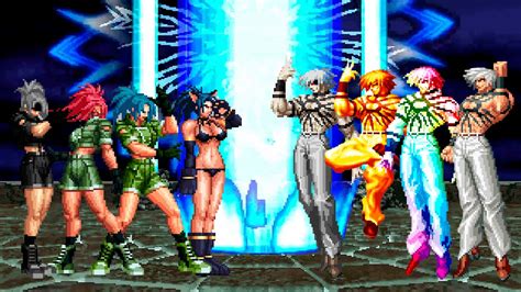 KOF Mugen Leona Heidern Team Vs Orochi Team YouTube