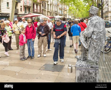 Las Ramblas Barcelona Statue Hi Res Stock Photography And Images Alamy