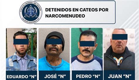 Continúa Fge Con El Combate Al Narcomenudeo 4 Detenidos En Cateos