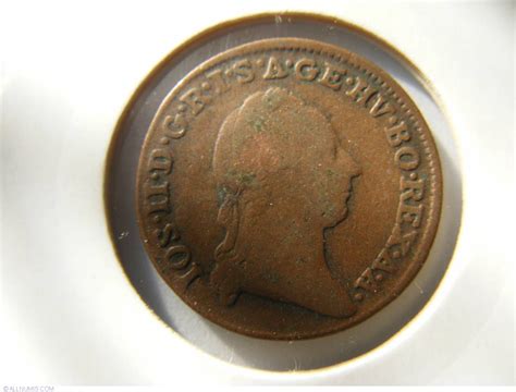 1 2 Kreutzer 1782 A Joseph II 1765 1790 Austria Coin 22747