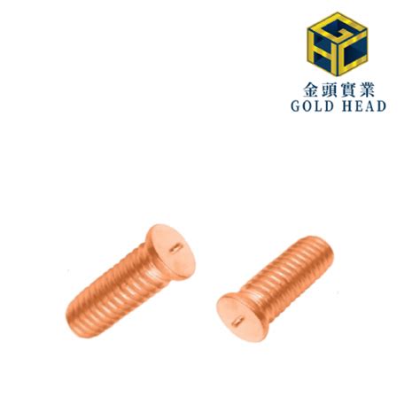 Copper Plated Weld Stud Gold Head