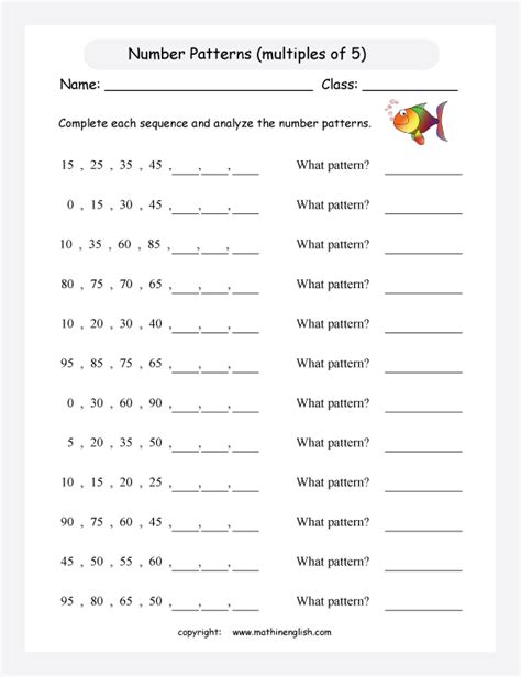 Number 5 Pattern