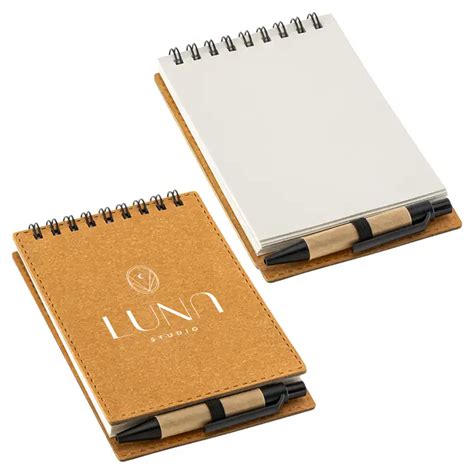 Flip Recycled Spiral Notebook With Pen Wof Fl