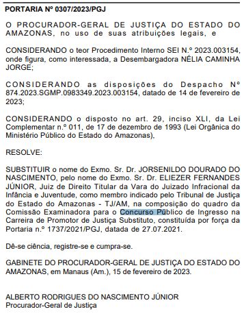 Concurso MP AM Promotor Veja Resultado Da Discursiva