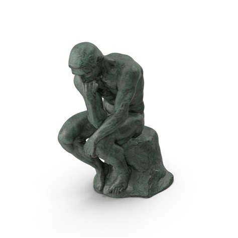 Bronze The Thinker Statue PNG Images & PSDs for Download | PixelSquid ...