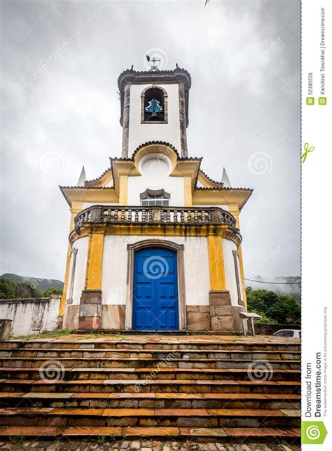 View Of A Church Of Ouro Preto In Minas Gerais Stock Photo Image Of