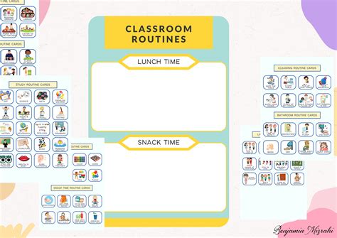 Classroom Routine Cards I Visual Schedule Cards Toddler Preschool Classroom Routines I Printable ...