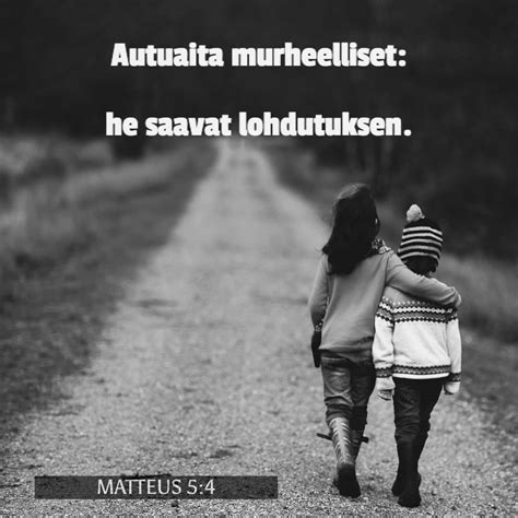 Matteus Autuaita Ovat Murheelliset Sill He Saavat Lohdutuksen