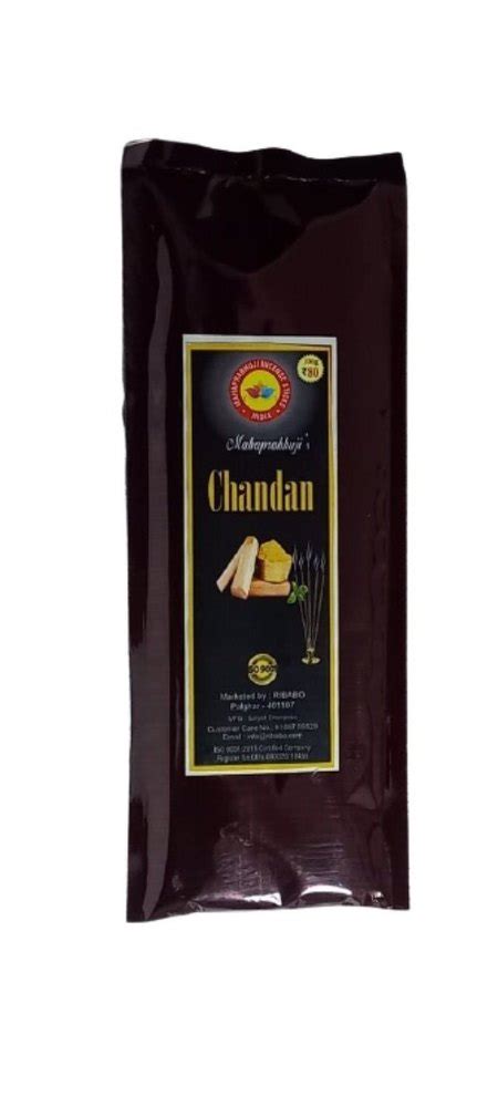 Round Bamboo Mahaprabhuji Chandan Incense Stick 100 Gm For Religious