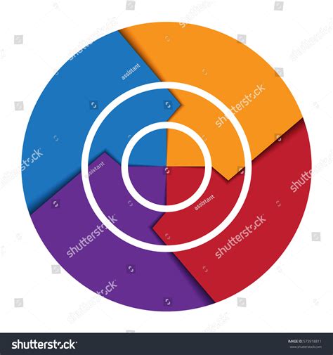 Template Cyclic Diagramme For Infographic Royalty Free Stock Photo