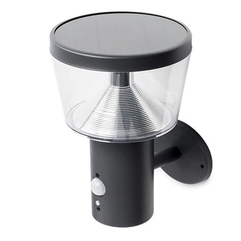 Solar Wandlamp Lumineo LED Bewegingssensor 600 Lm RVS Lumineo