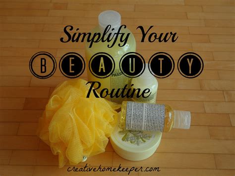 Simplify Your Beauty Routine - Creative Home Keeper