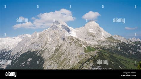 Mount Alpspitze Und Hochblassen Mount Im Wetterstein Gebirge In Der