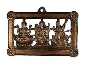 Numeroastro Beautifully Handcrafted Wall Hanging Shri Laxmi Ganesh