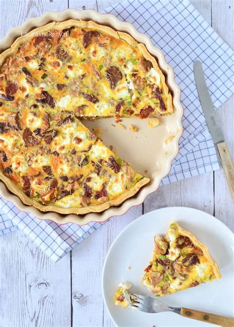 Quiche Met Chorizo En Geitenkaas Laura S Bakery