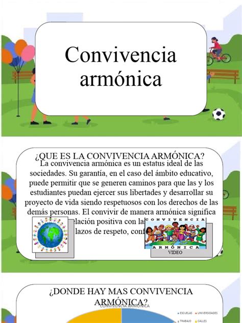 Convivencia Armónica: Definición y Normas | PDF | Salud y bienestar