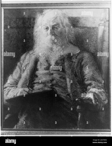 Walt Whitman Half Length Portrait Seated Facing Left