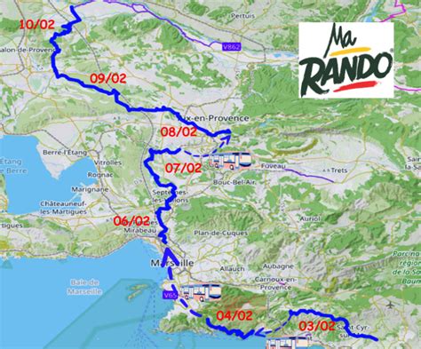 La Grande Randonn E Vers Paris Dans Les Bouches Du Rh Ne Du Au