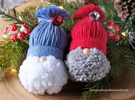 Fun Bobble Hat Yarn Gnomes Handmade Christmas Crafts Christmas