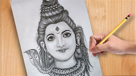 Mahadev Drawing Step By Step Beautiful Mahadev Face Drawing