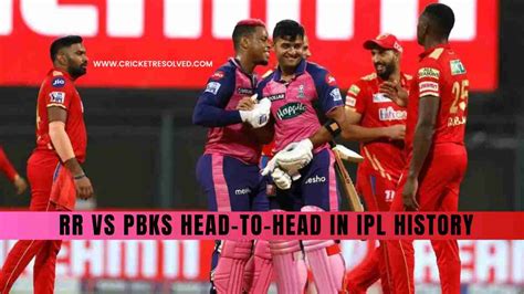 Rr Vs Pbks Head To Head In Ipl History Cricket Resolved