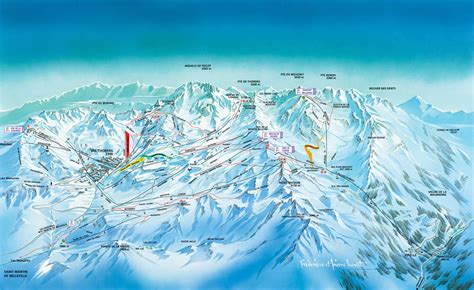 Val Thorens Piste Maps, up to date easy to use