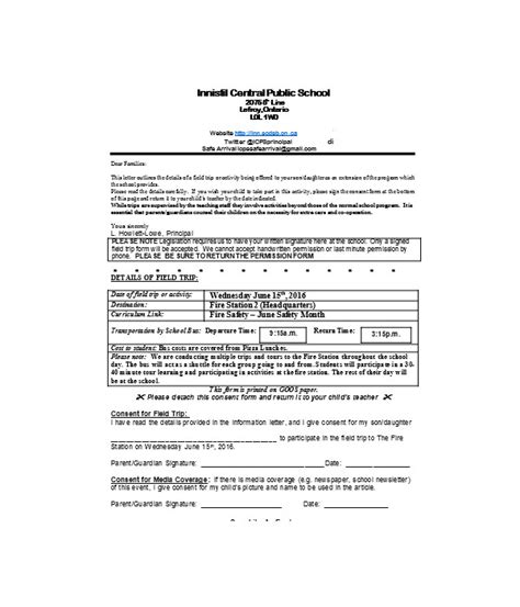 Free 17 Field Trip Consent Form Samples Pdf Ms Word Goolge Docs