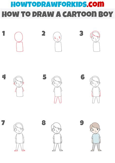 How To Draw A Boy Step By Step Guide Nbkomputer