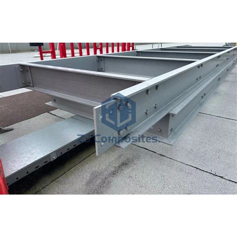 High Impact Strength FRP GRP Fiberglass Profile C Beam For Curtain Wall