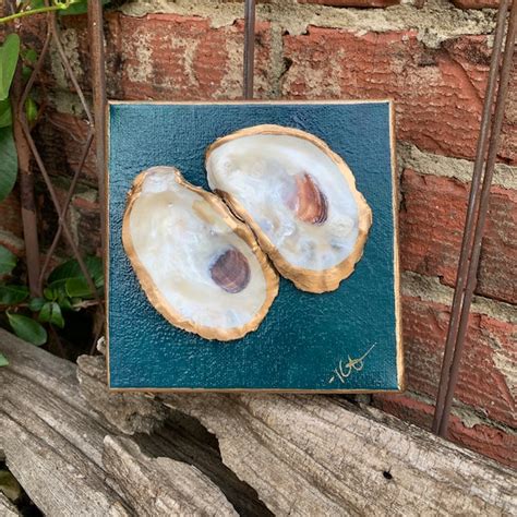 Oyster Shell Art - Etsy