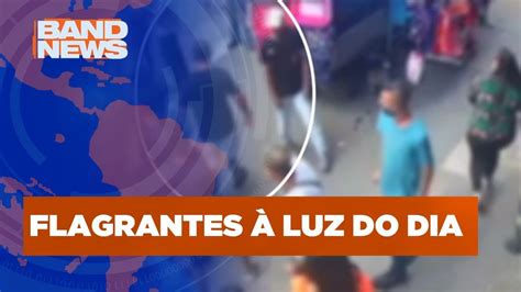 Gangue Ataca Pessoas E Rouba Celulares No Centro De Sp Bandnews Tv