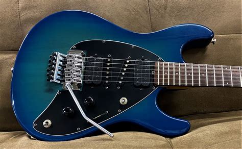 Sold Music Man Ernie Ball Steve Morse 2000 Morse Blue Burst Black