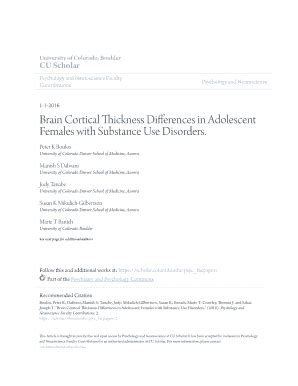 Fillable Online Scholar Colorado Brain Cortical Thickness Differences