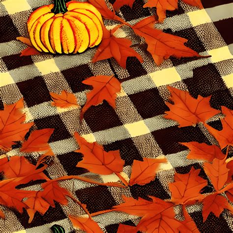 Thanksgiving Plaid Graphic · Creative Fabrica