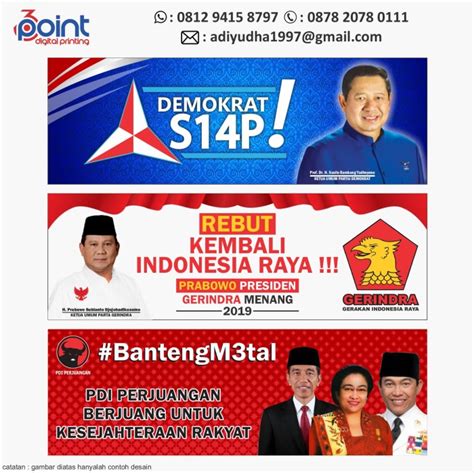 Contoh Spanduk Partai Demokrat Ruang Soal