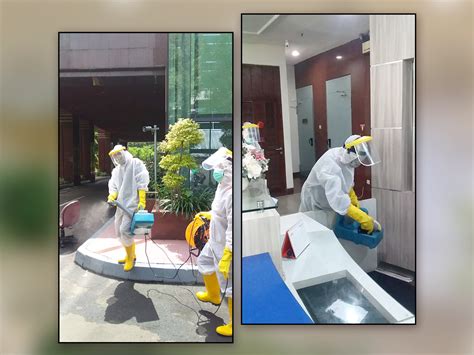 Galeri Foto Penyemprotan Disinfektan Kantor PT Jamkrindo PT Jaminan