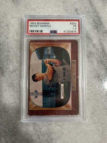 Bowman Mickey Mantle Psa New York Yankees Ebay