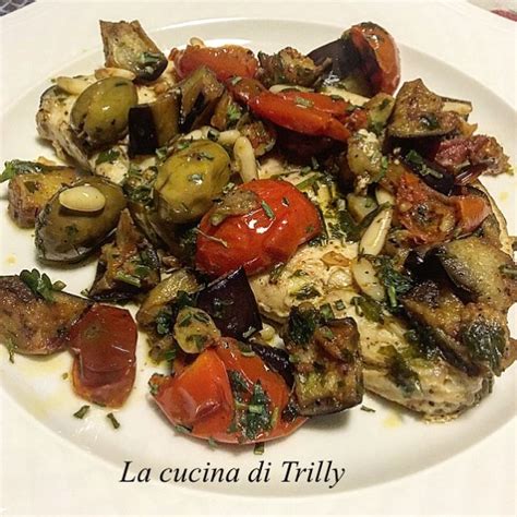 In Cucina Con Trilly Pesce Spada Con Melanzane Pomodorini E Olive