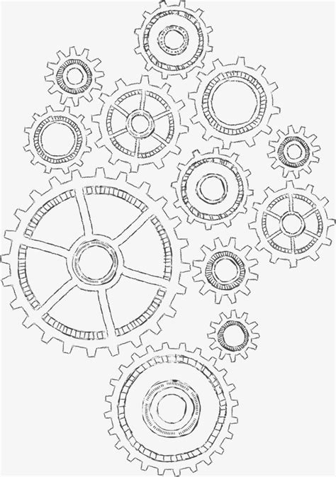 Mechanical Gears Drawing at GetDrawings | Free download