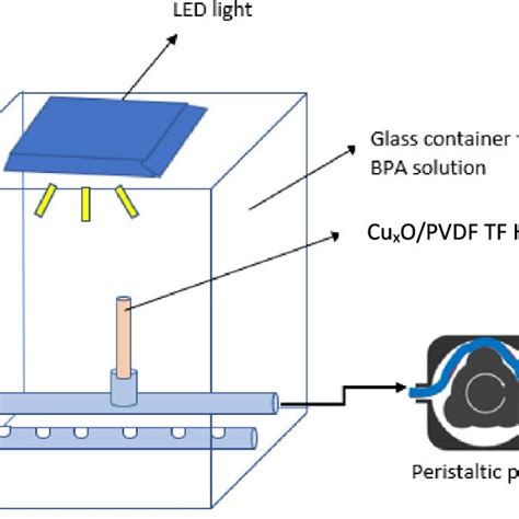 Schematic Diagram Of Photocatalytic Reactor And Water Flux Performance