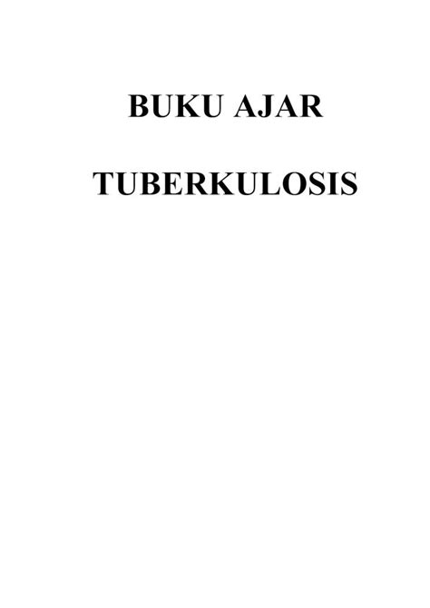 Pdf Buku Ajar Tuberkulosis Dokumen Tips