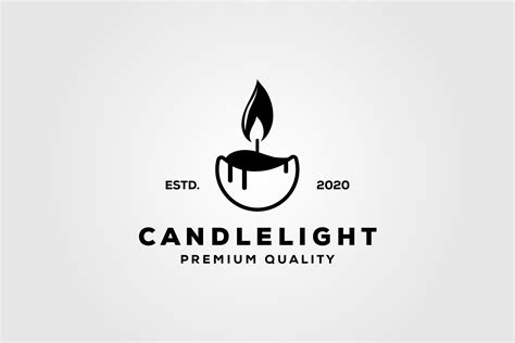 Candle Logo Illustration Design Graphic By Ikershandy · Creative Fabrica