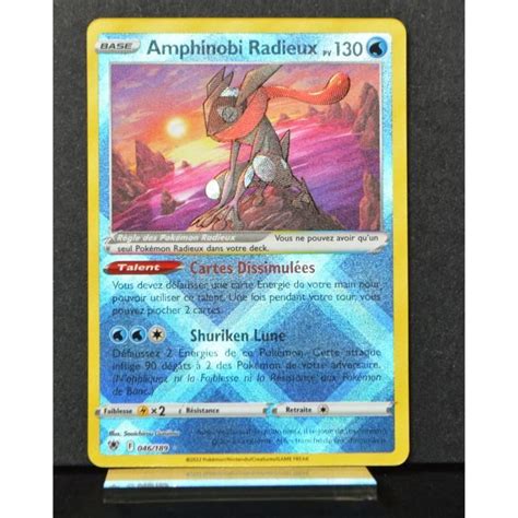 Carte Pokémon Amphinobi Radieux 130 PV 046 189 EB10 Astres Radieux