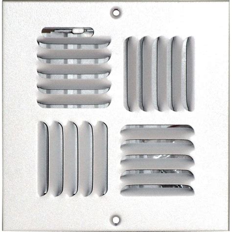 Speedi Grille 6 In X 6 In Ceilingsidewall Vent Register White With