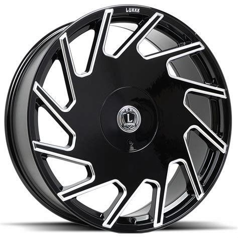 Luxxx Alloys Wheels Lux Gloss Black Milled Rims Lux