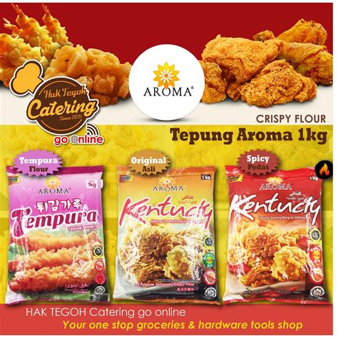 Aroma All Purpose Seasoned Crispy Flour 1kg Original Spicy And Tempura Flour Eggless Coating