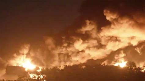 Fire At Oil Depot In Russias Rostov Oblast Rages For 3 Days 22 Fuel Tanks Ablaze Video