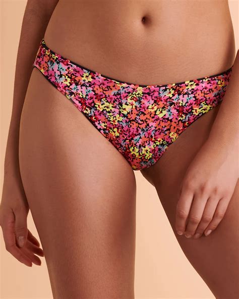 Maaji Pansie Reversible Bikini Bottom Reversible Print Bikini Village