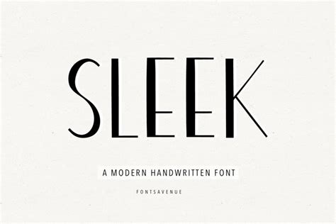 Sleek Font - Free Font